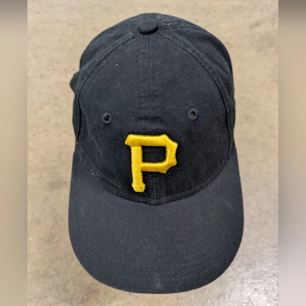 New Era Kids Black Hat with Yellow Lettering Pirates